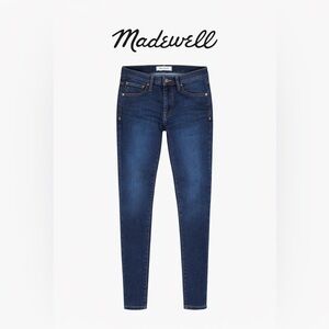 Madewell High Rise Skinny Jeans Size 25 Dark Wash Stretch Denim